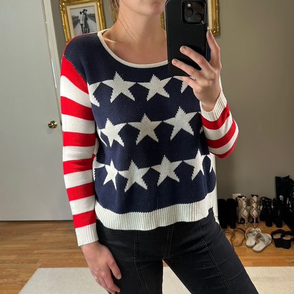 Red, White & Blue Sweater - Picture 1 of 4
